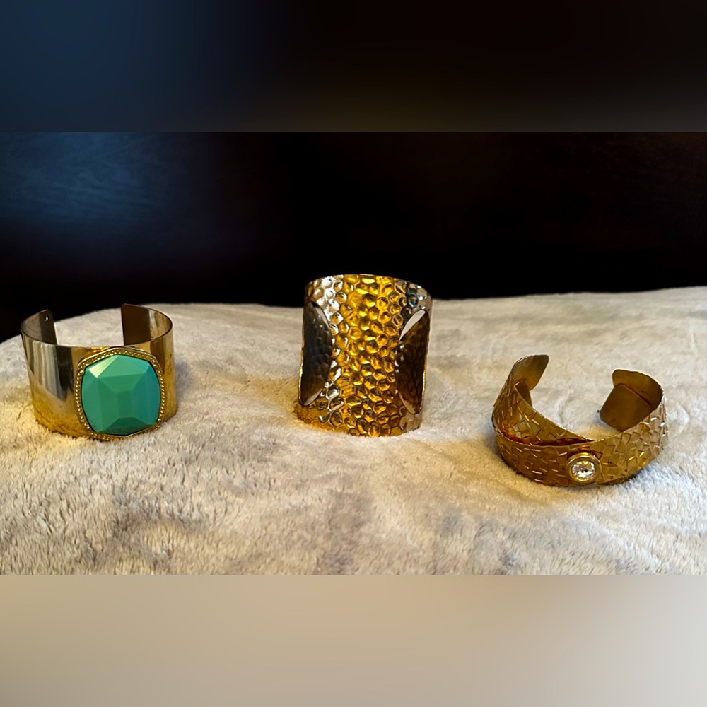 3 cuff bracelets